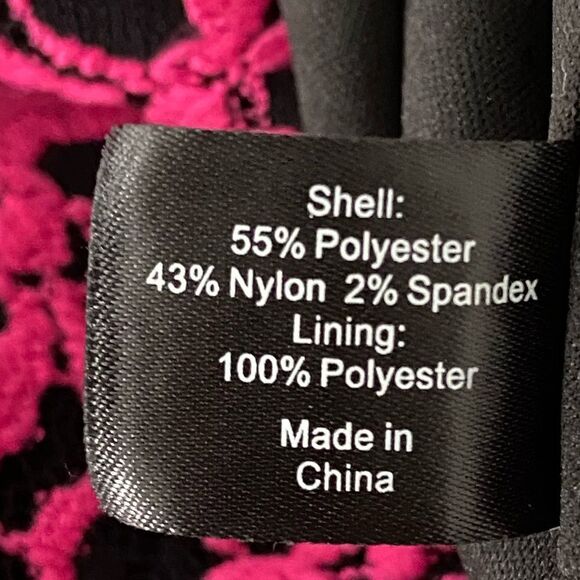 Lane Bryant Pink Lace with Black Lining Cropped Top Office Wear Layering 14/16 - Picture 6 of 12